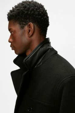 Ted Baker Black Atllas Peacoat -TED BAKER Sales Store unnamed file 4814