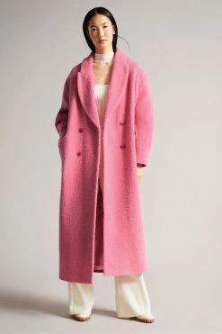 Ted Baker Oversized Deep-Pink Jjoelle Fabric Blocked Crombie Coat 15 Ted Baker Oversized Deep-Pink Jjoelle Fabric Blocked Crombie Coat -TED BAKER Sales Store unnamed file 4821