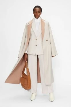 Ted Baker Anahh White Flood Length Double Faced Wool Coat -TED BAKER Sales Store unnamed file 4839