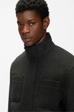 Ted Baker Grey Traks Funnel Neck Coat -TED BAKER Sales Store unnamed file 4843