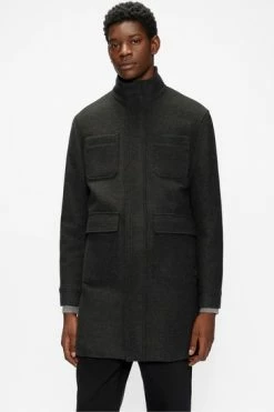 Ted Baker Grey Traks Funnel Neck Coat -TED BAKER Sales Store unnamed file 4845