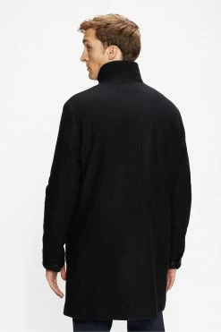 Ted Baker Blue Traks Funnel Neck Coat With Pockets -TED BAKER Sales Store unnamed file 4849