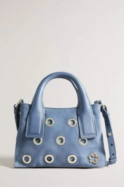 Ted Baker Sky-Blue Mayzii Eyelet Detail Mini Grab Tote Bag 11 Ted Baker Sky-Blue Mayzii Eyelet Detail Mini Grab Tote Bag -TED BAKER Sales Store unnamed file 485