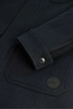 Ted Baker Blue Traks Funnel Neck Coat With Pockets -TED BAKER Sales Store unnamed file 4850