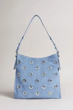 Best Seller 11 Ted Baker Sky-Blue Mayaah Eyelet Detail Hobo Bag