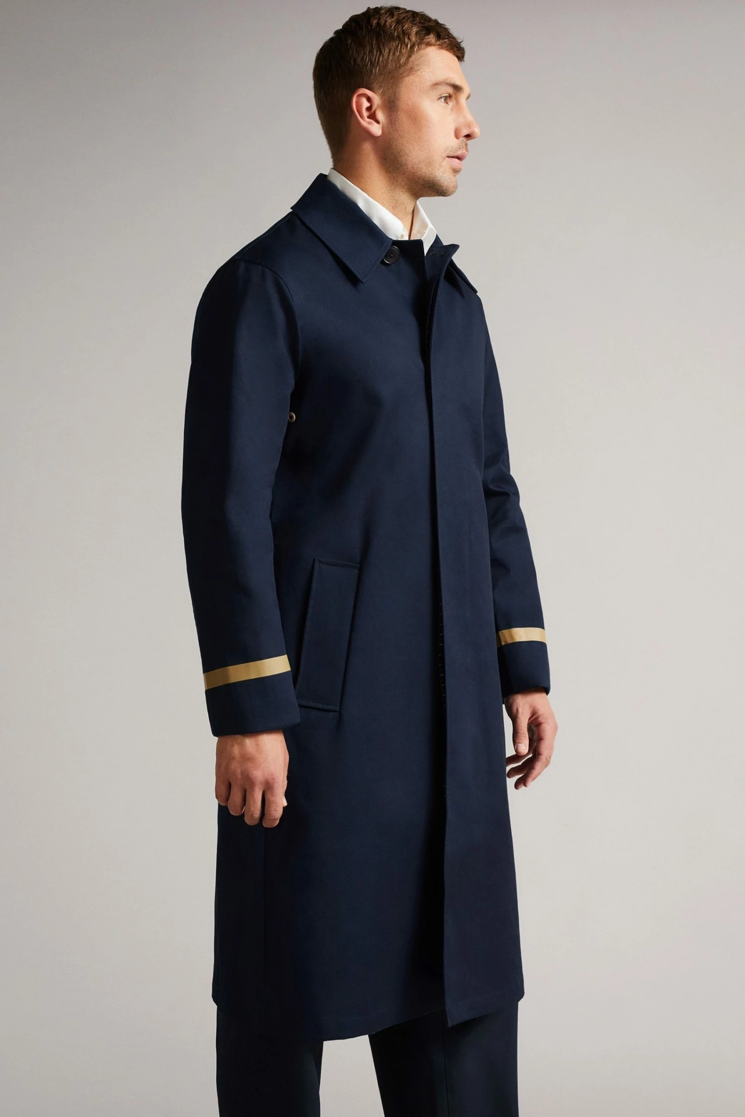 Ted Baker Dk-Navy Kames Bonded Mac 5 Ted Baker Dk-Navy Kames Bonded Mac - Image 3