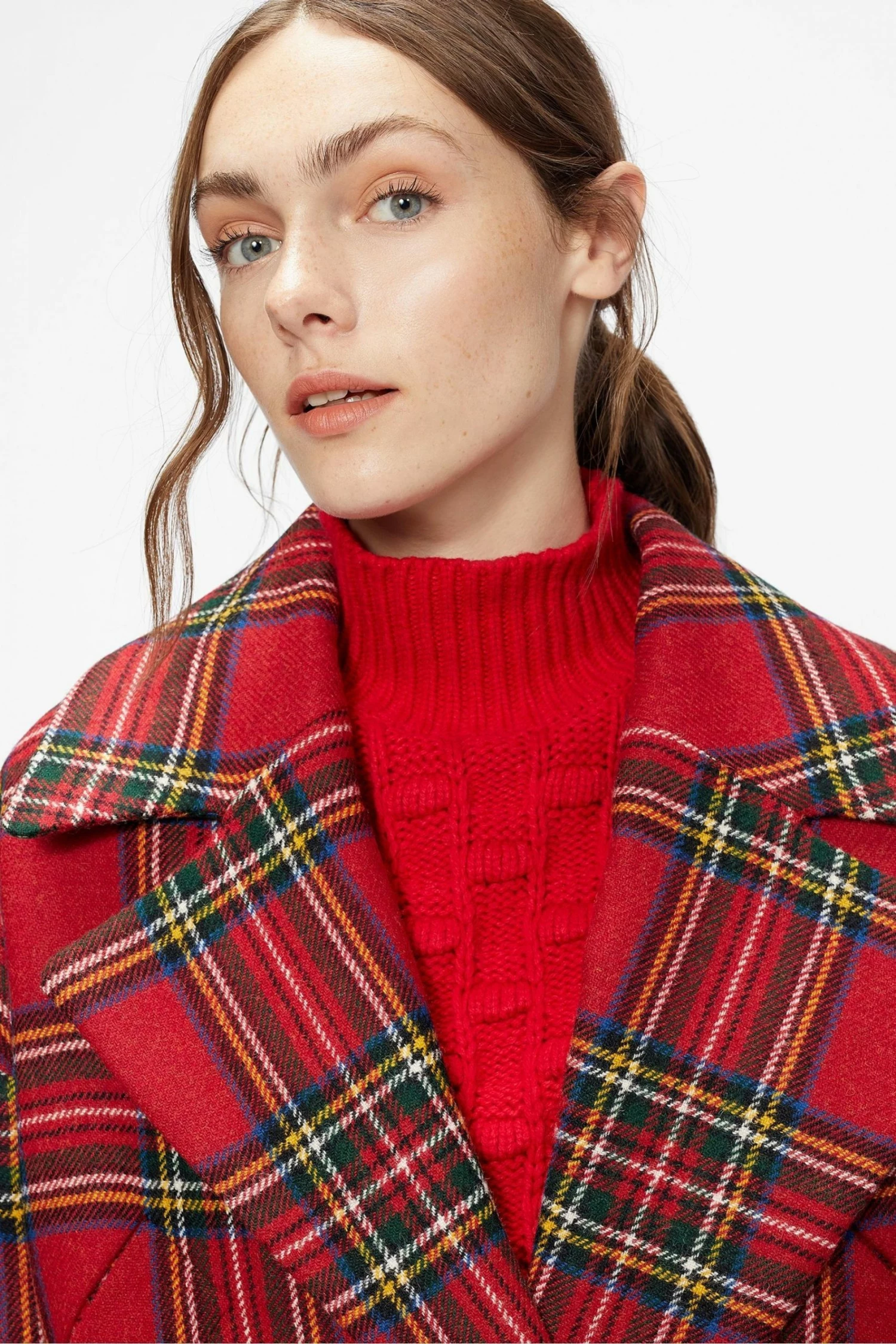 Ted Baker Jessel Red Tartan Coat 5 Ted Baker Jessel Red Tartan Coat - Image 3