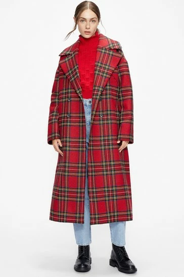 Ted Baker Jessel Red Tartan Coat 7 Ted Baker Jessel Red Tartan Coat - Image 5