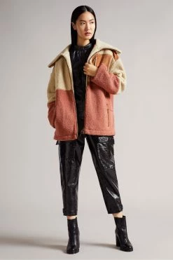 Ted Baker Cream/Pink Colourblock Borj Coat 10 Ted Baker Cream/Pink Colourblock Borj Coat -TED BAKER Sales Store unnamed file 4882