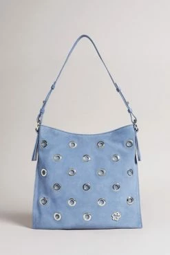 Ted Baker Sky-Blue Mayaah Eyelet Detail Hobo Bag 11 Ted Baker Sky-Blue Mayaah Eyelet Detail Hobo Bag -TED BAKER Sales Store unnamed file 490