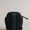 Ted Baker Black Evver Striped Pu Flight Bag 1 Ted Baker Black Evver Striped Pu Flight Bag -TED BAKER Sales Store unnamed file 491