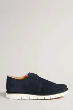 Ted Baker Mens Blue Lawton Suede Lace Up Shoe -TED BAKER Sales Store unnamed file 4945