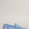 Ted Baker Allbert Light Blue Suede Driving Shoes -TED BAKER Sales Store unnamed file 4976