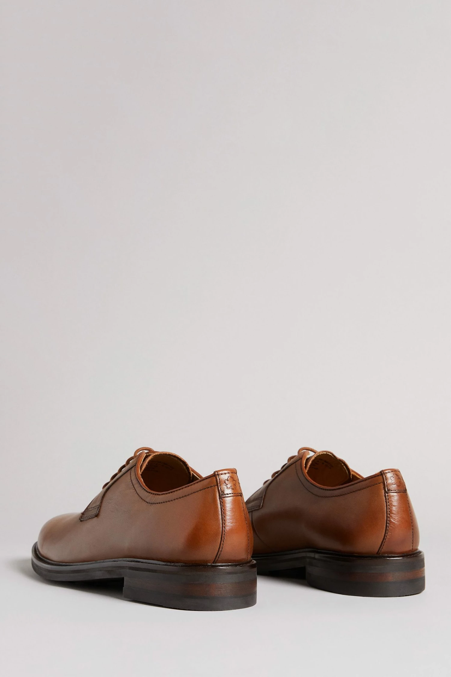 Ted Baker Regie Tan Brown Leather Lace Up Derby Shoes 5 Ted Baker Regie Tan Brown Leather Lace Up Derby Shoes - Image 3