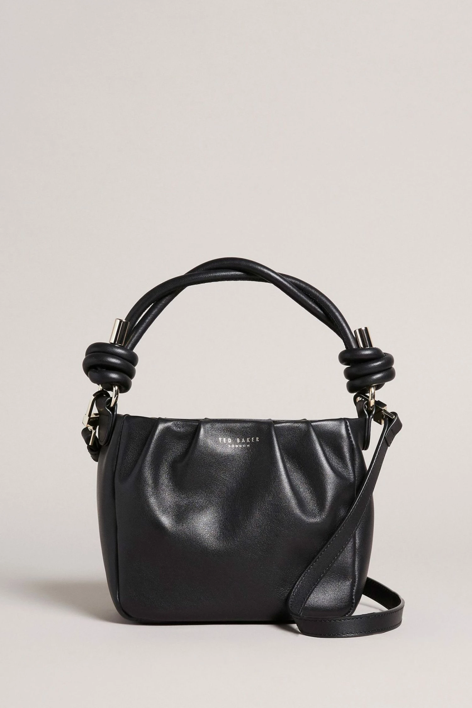 Ted Baker Twili Black Twisted Handle Mini Grab Bag 3 Ted Baker Twili Black Twisted Handle Mini Grab Bag