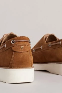 Ted Baker Darrol Tan Brown Suede Boat Shoes -TED BAKER Sales Store unnamed file 5045