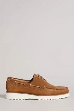 Ted Baker Darrol Tan Brown Suede Boat Shoes -TED BAKER Sales Store unnamed file 5047