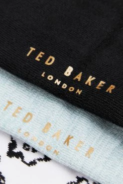 Ted Baker Coolpak Natural Assorted Three Pack Of Socks -TED BAKER Sales Store unnamed file 5054