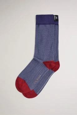 Ted Baker Blue Semi Plain Socks -TED BAKER Sales Store unnamed file 5077