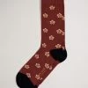 Ted Baker Red Geometric Flower Pattern Socks -TED BAKER Sales Store unnamed file 5080