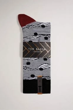 Ted Baker Black Spot Wave Socks -TED BAKER Sales Store unnamed file 5087