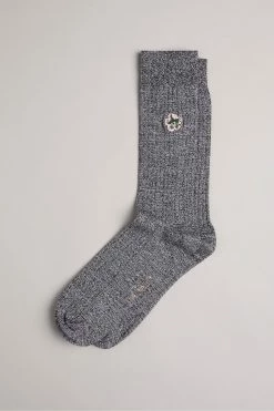 Ted Baker Boelow Grey Flower Embroidery Socks -TED BAKER Sales Store unnamed file 5089