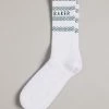 Ted Baker Chains White Branded Chain Socks -TED BAKER Sales Store unnamed file 5104