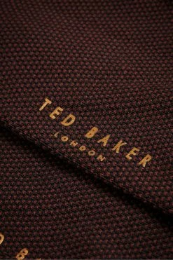 Ted Baker Orange Semi Plain Socks -TED BAKER Sales Store unnamed file 5110