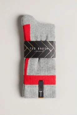 Ted Baker Teesok Grey T Placement Socks -TED BAKER Sales Store unnamed file 5115