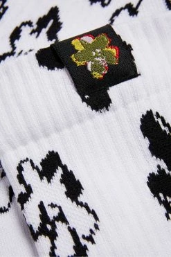 Ted Baker White Magnolia Pattern Socks -TED BAKER Sales Store unnamed file 5125