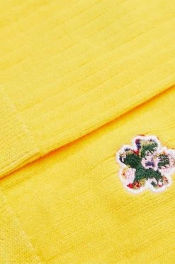 Ted Baker Boelow Yellow Flower Embroidery Socks -TED BAKER Sales Store unnamed file 5137