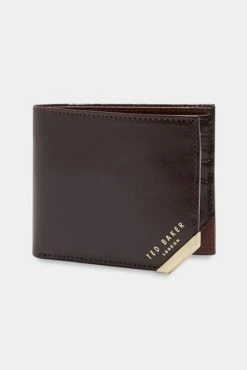 Ted Baker Brown Korning Metal Corner Coin Wallet -TED BAKER Sales Store unnamed file 5148
