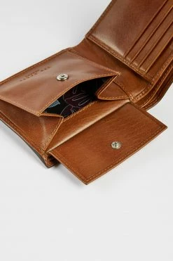 Ted Baker Prug Embossed Corner Leather Bifold Wallet With Coin Black -TED BAKER Sales Store unnamed file 5156