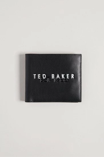 Ted Baker Shaun Black Bifold Wallet With Rubberised Branding 7 Ted Baker Shaun Black Bifold Wallet With Rubberised Branding - Image 5