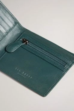 Ted Baker Stuert Dark Green Leather Bifold Wallet -TED BAKER Sales Store unnamed file 5165