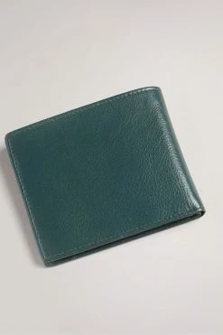 Ted Baker Stuert Dark Green Leather Bifold Wallet -TED BAKER Sales Store unnamed file 5166