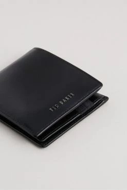 Ted Baker Sammed Black Folded Leather Wallet -TED BAKER Sales Store unnamed file 5171