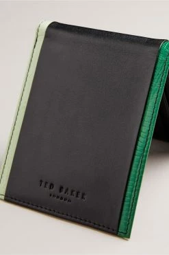 Ted Baker Entire Black Exotic Mix Leather Bifold Wallet -TED BAKER Sales Store unnamed file 5180