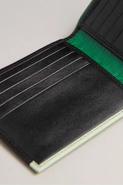 Ted Baker Entire Black Exotic Mix Leather Bifold Wallet -TED BAKER Sales Store unnamed file 5181