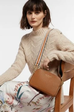 Ted Baker Brown Amerrah Branded Webbing Strap Camera Bag -TED BAKER Sales Store unnamed file 520