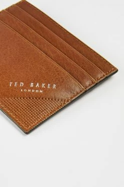 Ted Baker Rifle Embossed Corner Leather Cardholder Brown -TED BAKER Sales Store unnamed file 5201