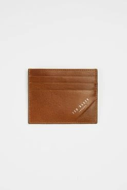 Ted Baker Rifle Embossed Corner Leather Cardholder Brown -TED BAKER Sales Store unnamed file 5202