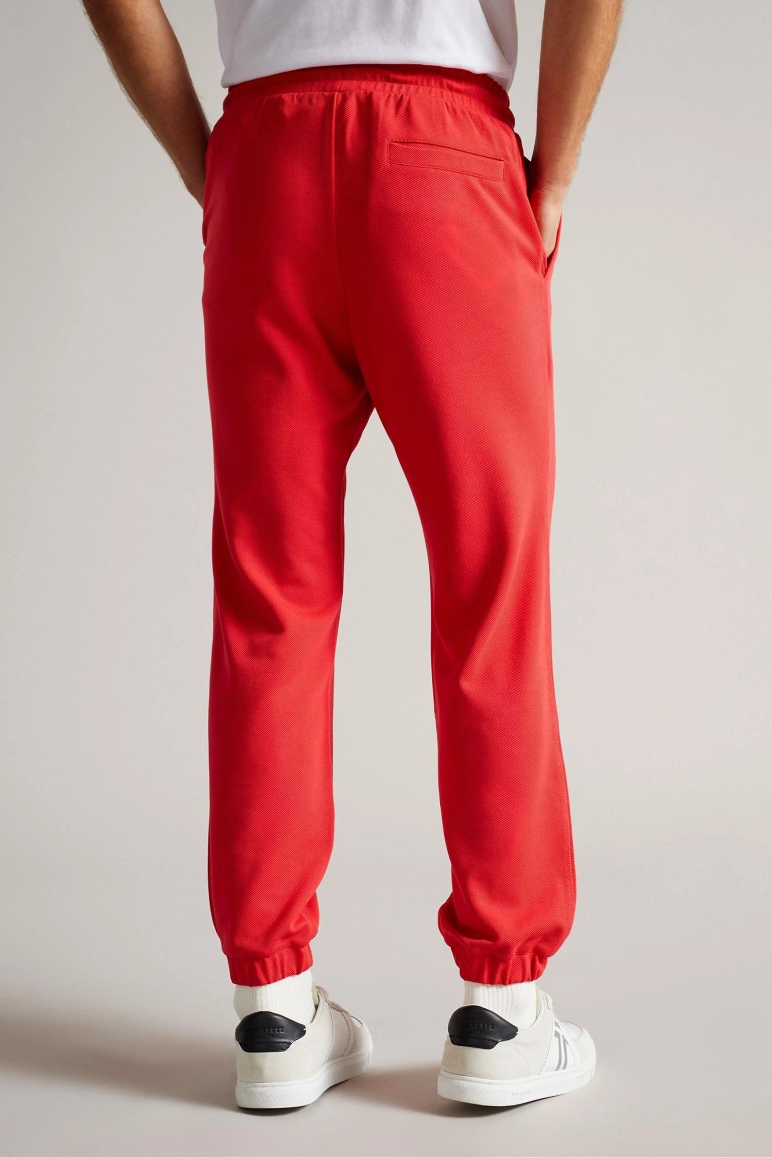 Ted Baker Brt-Red Downham Branded Jersey Joggers 5 Ted Baker Brt-Red Downham Branded Jersey Joggers - Image 3