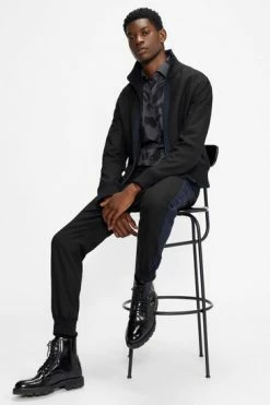 Ted Baker Black Moonn Woven Jogger With Knitted Cuff -TED BAKER Sales Store unnamed file 5288