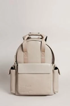 Ted Baker Natural Kailen Stone Branded Leather Backpack Bag -TED BAKER Sales Store unnamed file 531