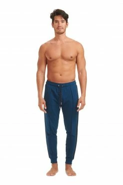 Ted Baker Blue French Terry Tailored Pieced Joggers -TED BAKER Sales Store unnamed file 5329