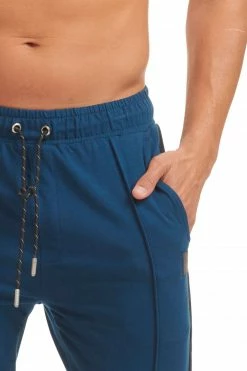 Ted Baker Blue French Terry Tailored Pieced Joggers -TED BAKER Sales Store unnamed file 5331