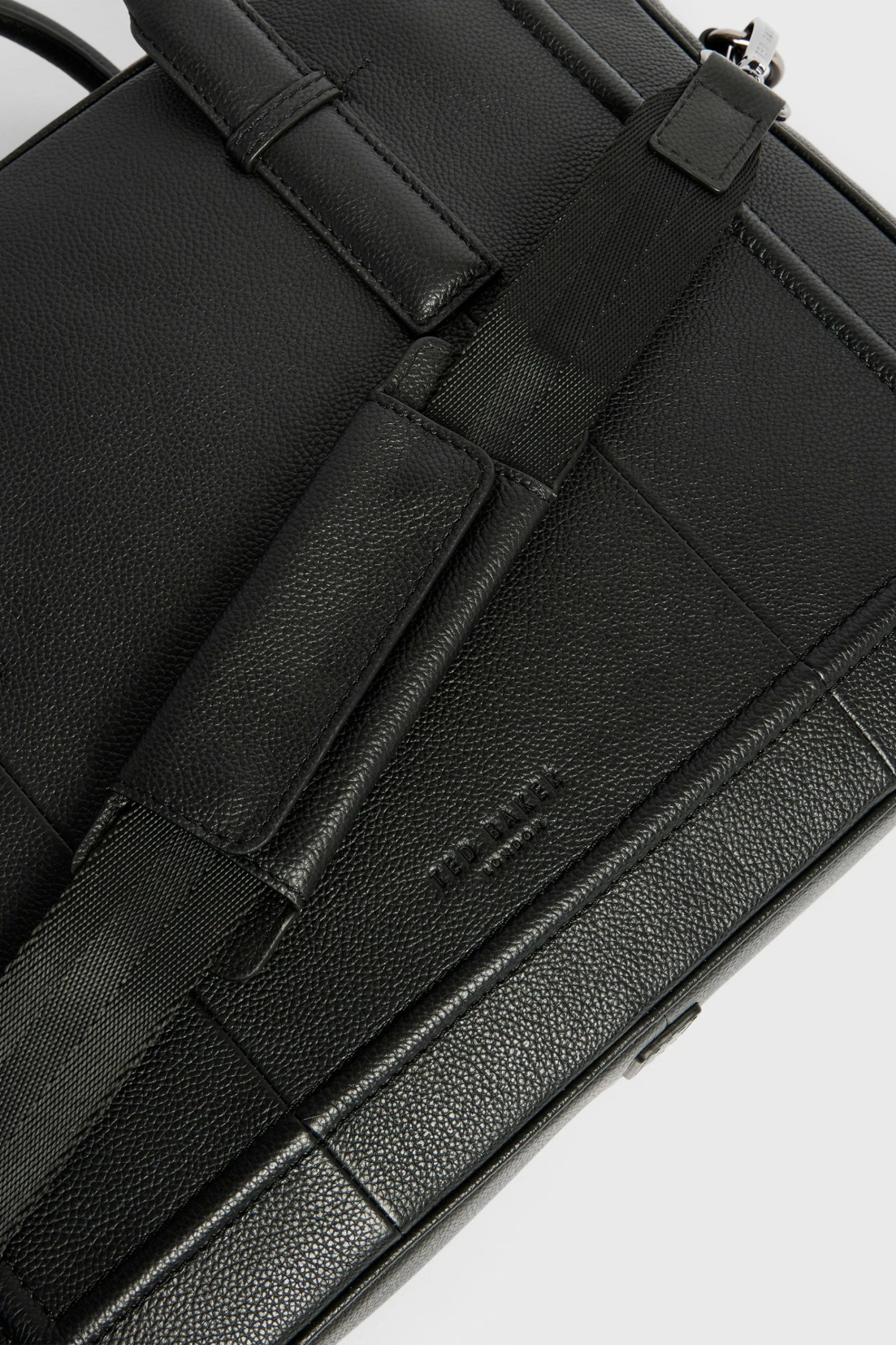 Ted Baker Black Passant Leather Document Bag 5 Ted Baker Black Passant Leather Document Bag - Image 3