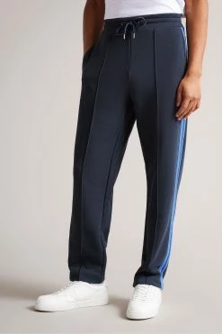 Ted Baker Sloans Navy Blue Jersey Joggers With Stripe Detail 9 Ted Baker Sloans Navy Blue Jersey Joggers With Stripe Detail -TED BAKER Sales Store unnamed file 5344