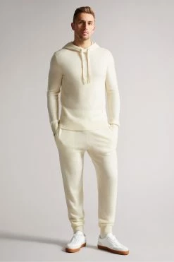 Ted Baker Ecru Cream Axfrd Cashmere Knitted Joggers -TED BAKER Sales Store unnamed file 5349